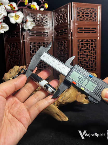 Flying Dragon Dzi with Mantra Adornment