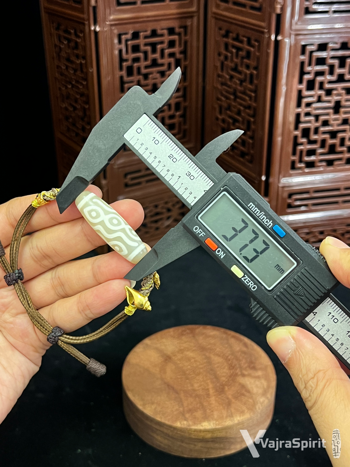 Phoenix Eye & Nine-Eyes with Swastika Conch Silver Pendant