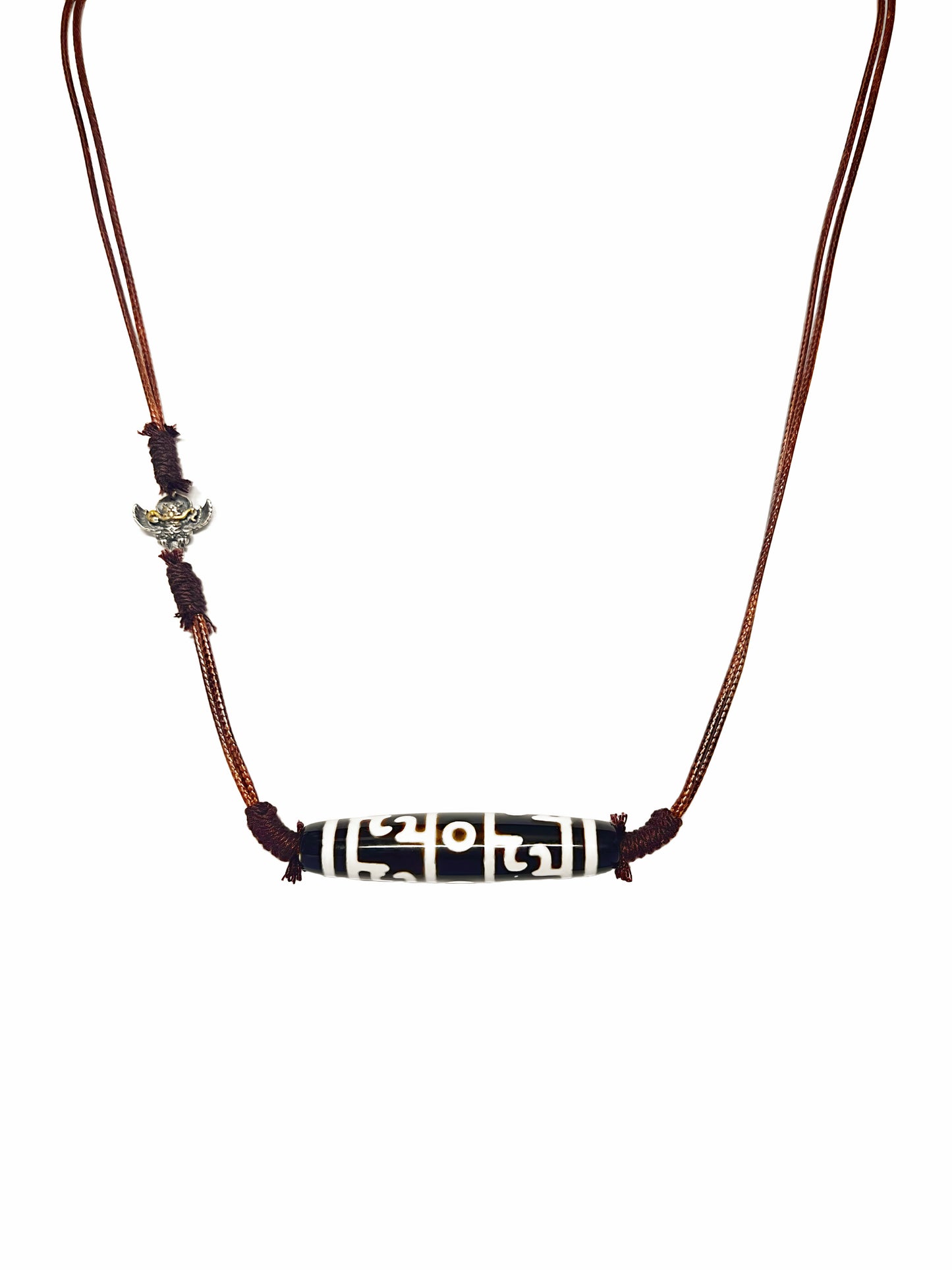 Lotus Master Three-Eyes Dzi Bead